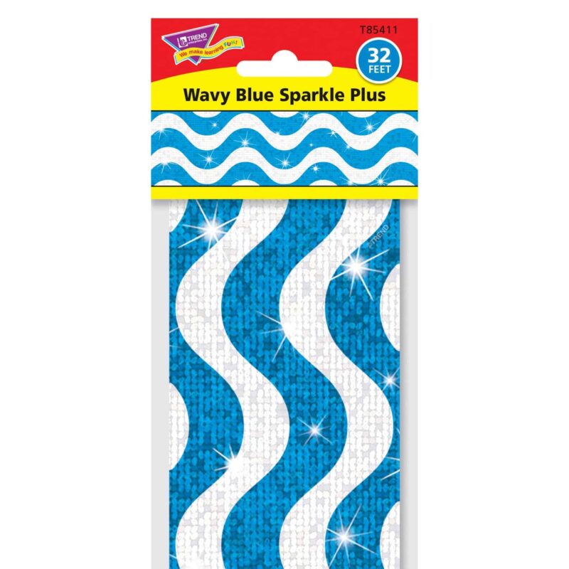 Wavy blue sparkle plus bolder borders®