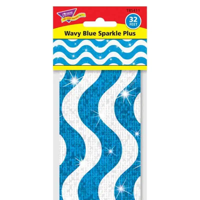 Wavy Blue Sparkle Plus Bolder Borders®