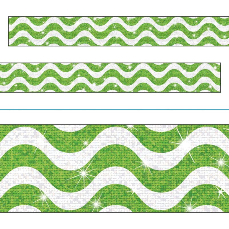 Wavy lime sparkle plus bolder borders®