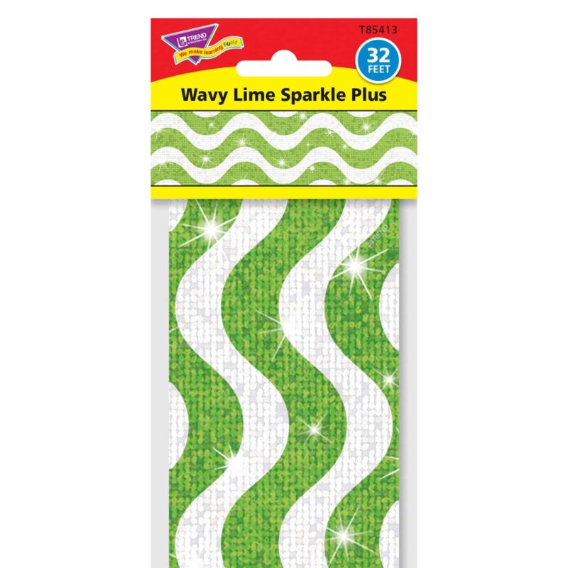Wavy lime sparkle plus bolder borders®