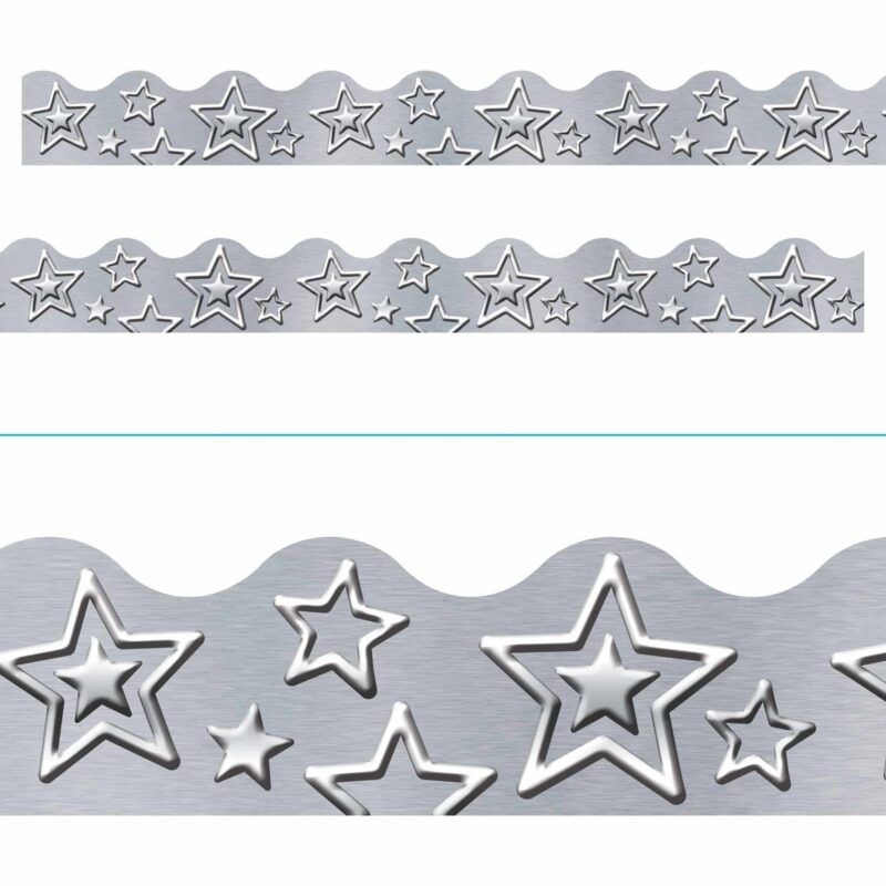 I ♥ metal silver stars terrific trimmers®