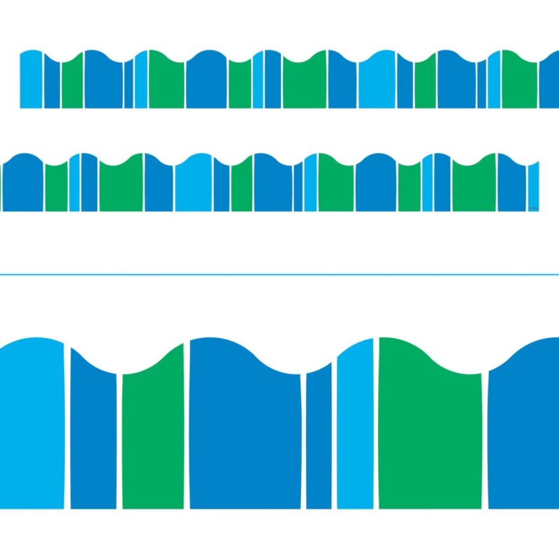 Stripe-tacular cool blue terrific trimmers®