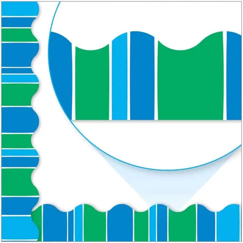 Stripe-tacular Cool Blue Terrific Trimmers®