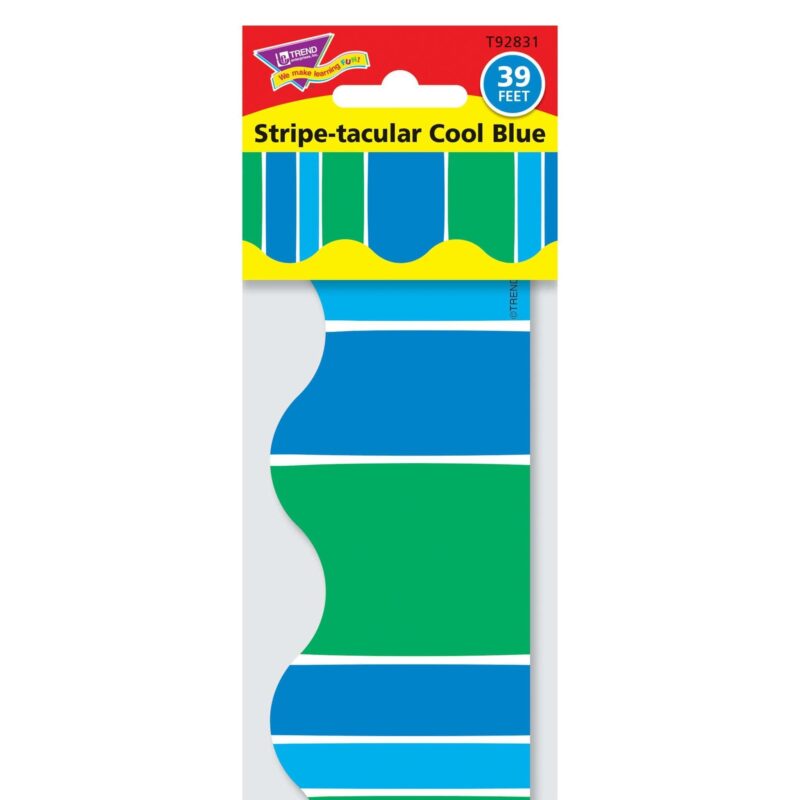 Stripe-tacular cool blue terrific trimmers®
