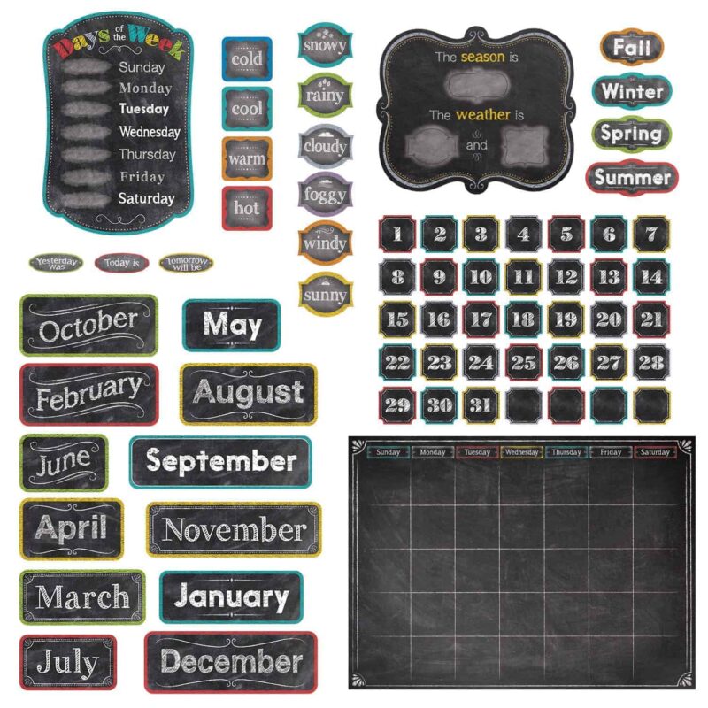 Chalk it up! Calendar set ctp-4728