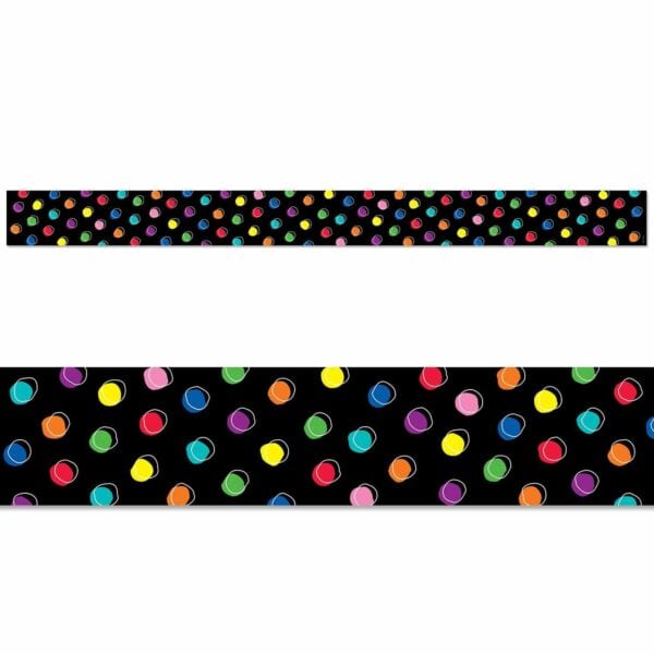 Doodle Dots on Black Border CTP-8758