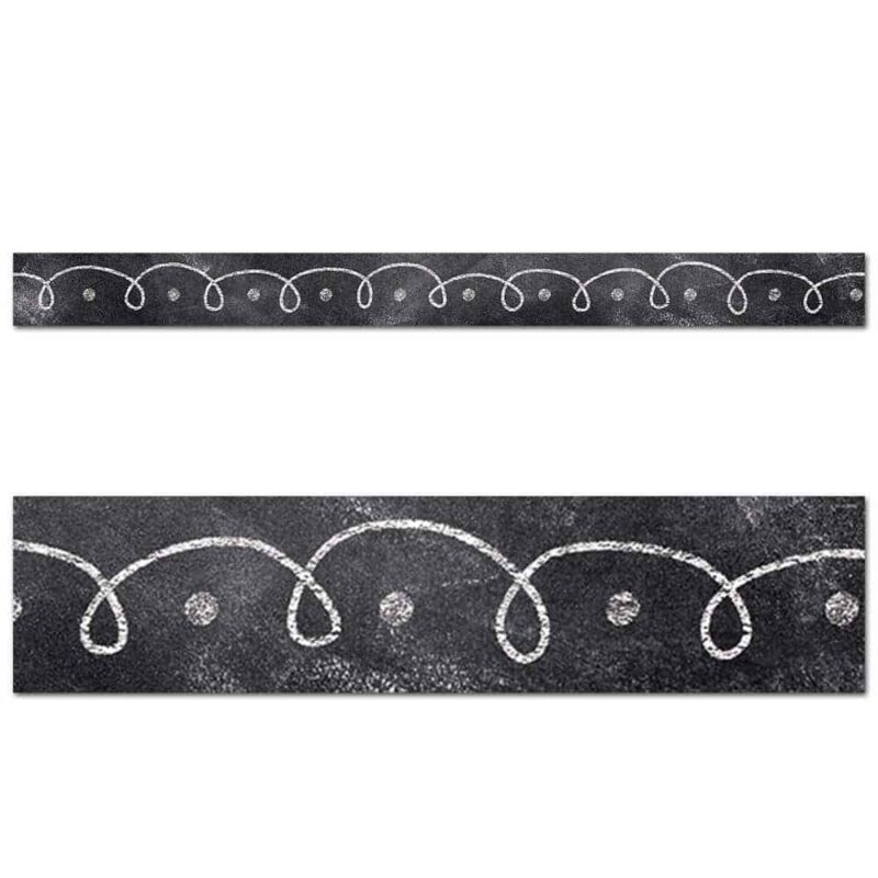 Chalk it up! Dots & loops border ctp-0250