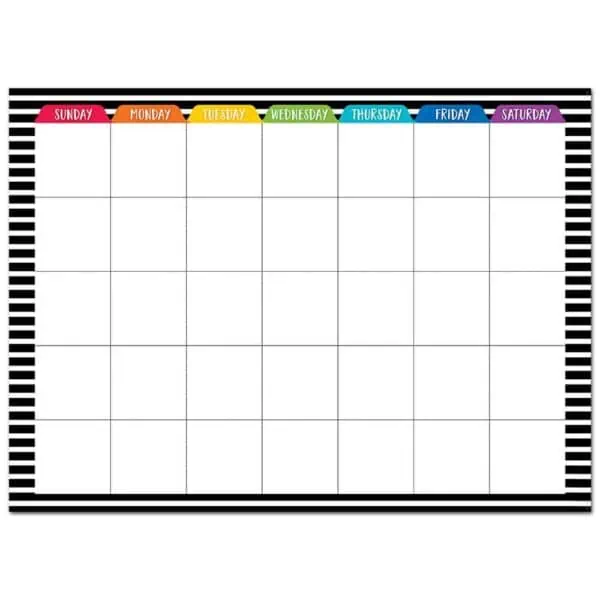 Bold & Bright Calendar Chart CTP-0575