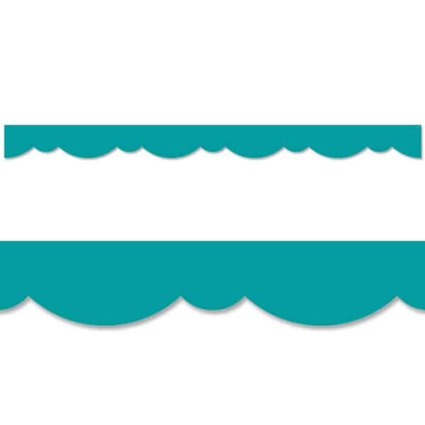 Teal Stylish Scallops Border CTP-8570