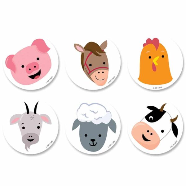 Farm Friends Farm Faces 3 Inch Designer Cut-Outs CTP-10233