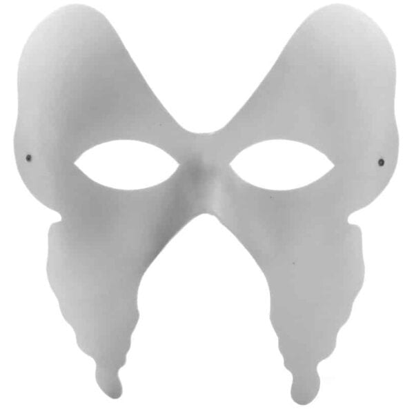 DIY Half Butterfly Paper Paintable Masks 17X18CM