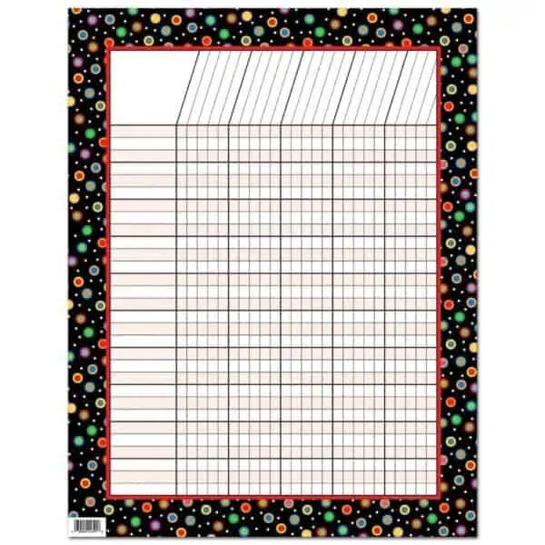 Dots on Black Incentive Chart CTP-1321