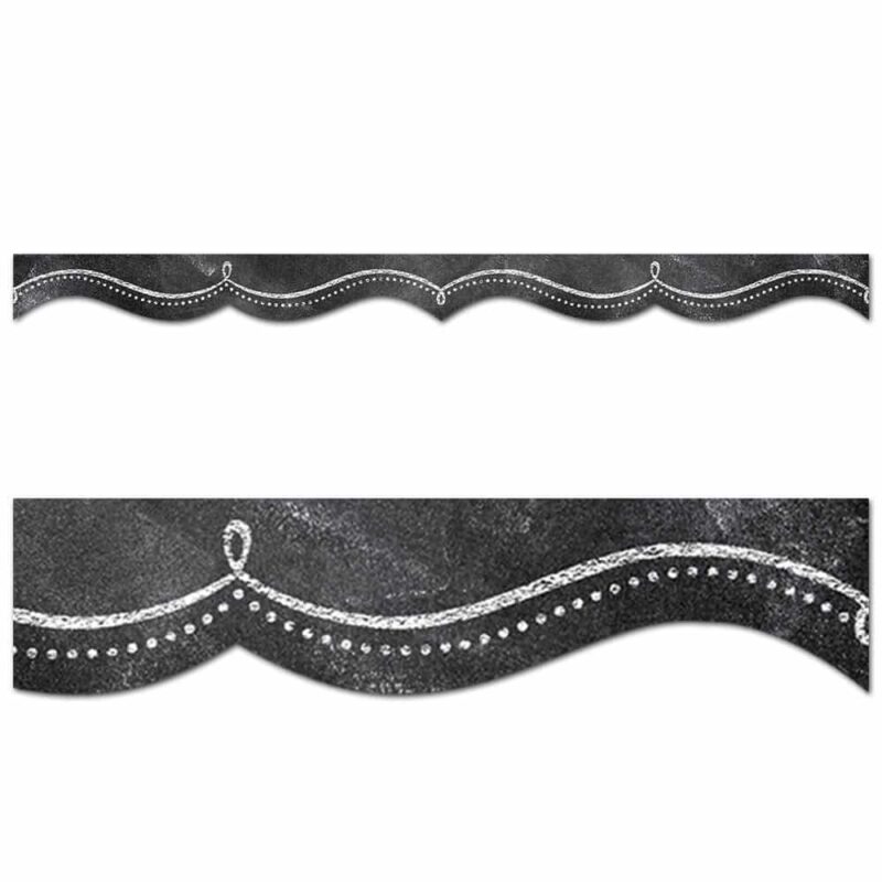 Chalk it up! Dotted swirl border ctp-0249