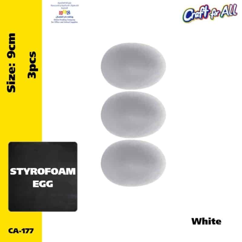 Styrofoam egg 9cm 3 pcs
