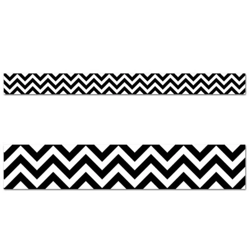 Black Chevron Border CTP-0176