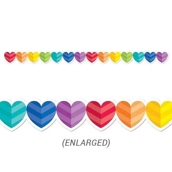 Rainbow Hearts Border CTP-2678