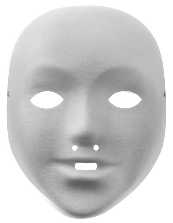 DIY Full Face Paper Paintable Masks - Small 17.5 x 13 cm
