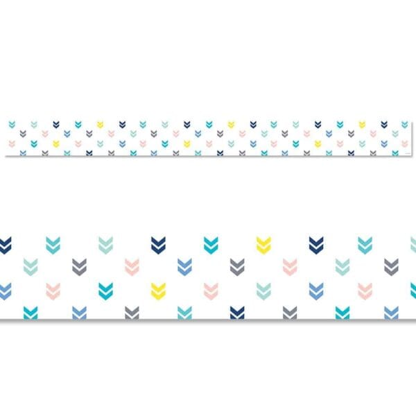 Calm & Cool Colorful Mini Chevrons Border CTP-8679