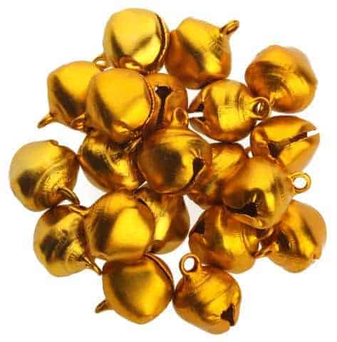 Gold Aluminum bell 20pcs