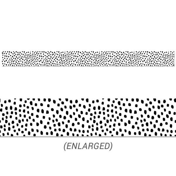 Black Messy Dots Border CTP-10061