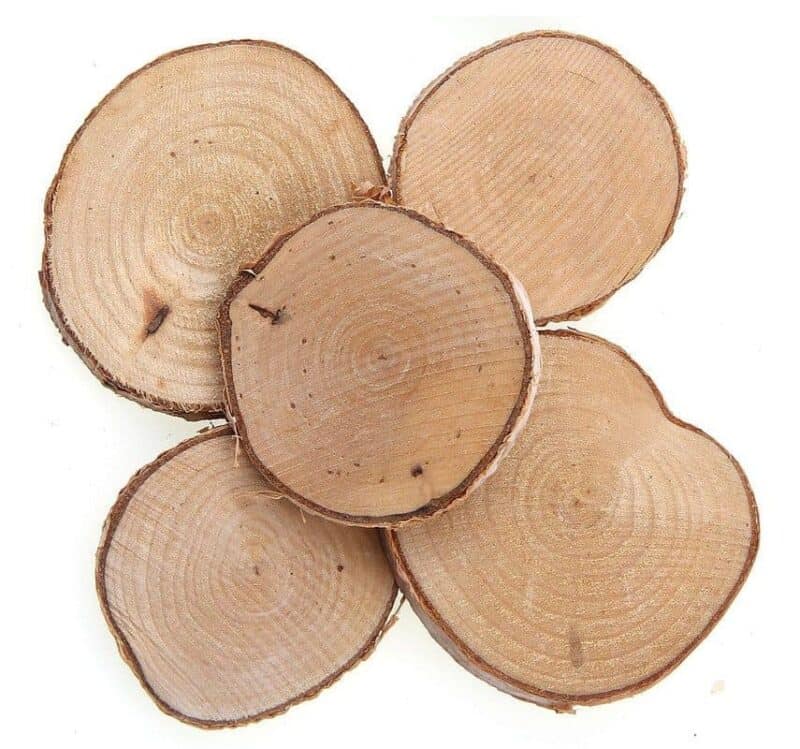 Wood offcuts 40g, diameter  4-7cm