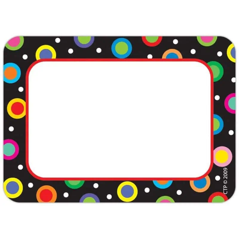 Dots on Black Labels CTP-4505