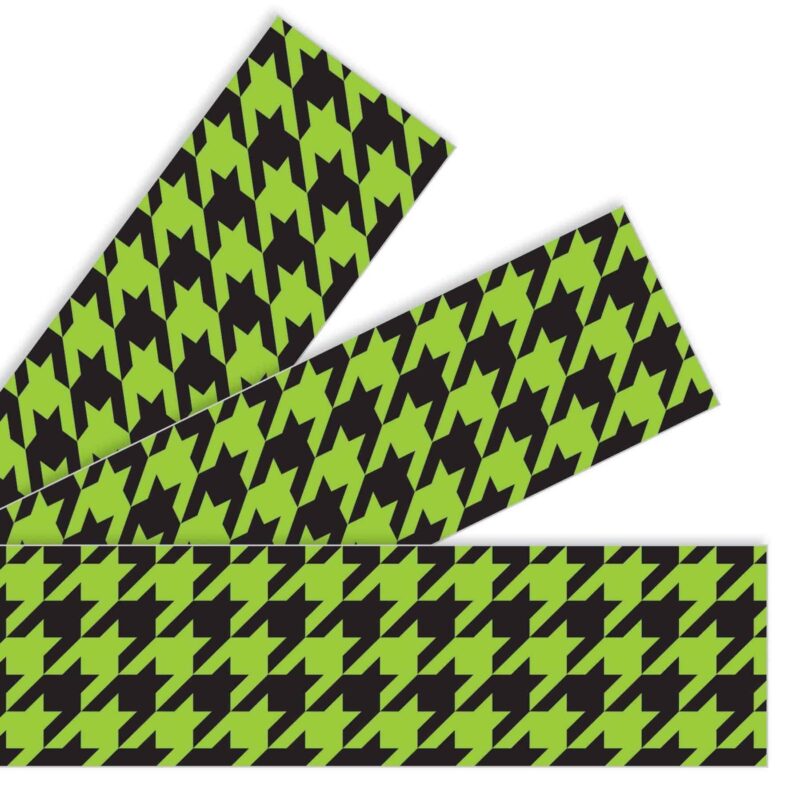 Houndstooth green bolder borders®