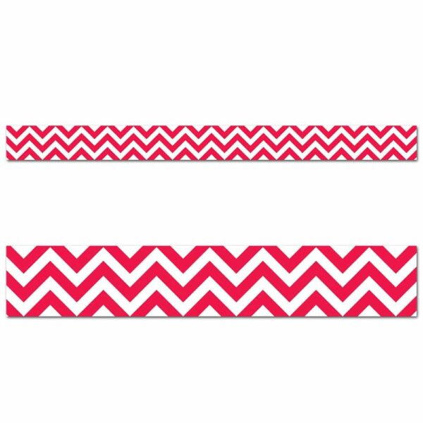 Poppy Red Chevron Border CTP-0162
