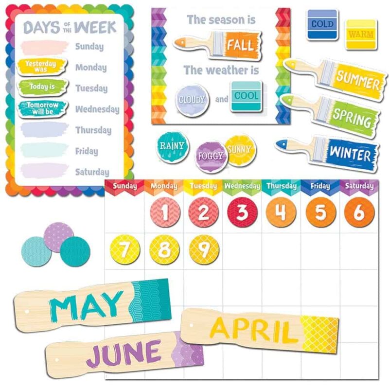 Painted palette calendar set ctp-4708