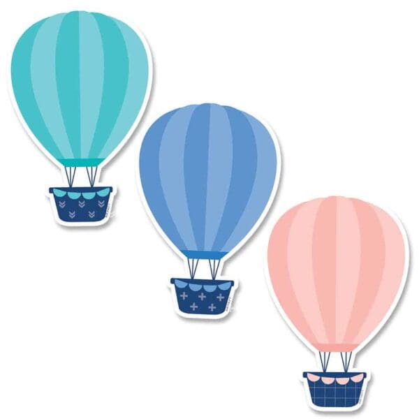 Calm & Cool Hot Air Balloons 6" Designer Cut-Outs CTP-8666