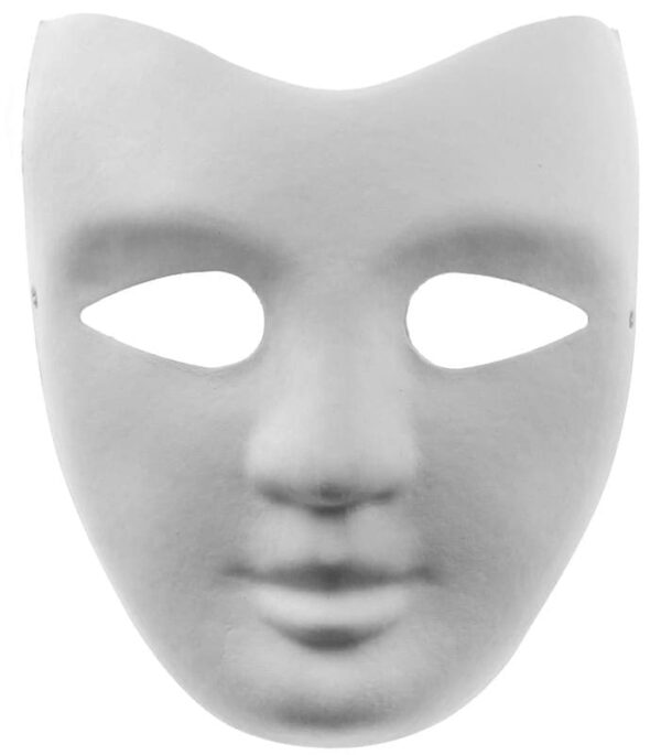 DIY Face Paper Paintable Masks - Large