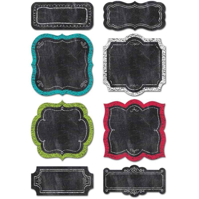 Chalk it up! Chart cards 6" designer cut-outs ctp-0858