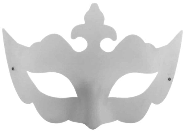 DIY Half Face Crown Paper Paintable Masks 20X12CM