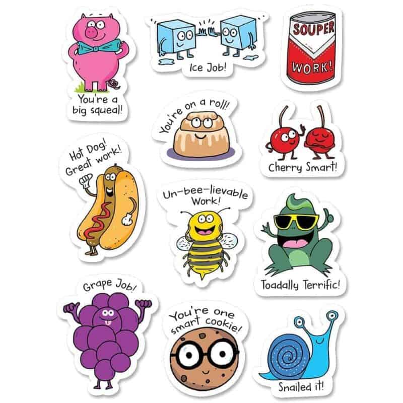 So much pun! Punny rewards stickers ctp-8453