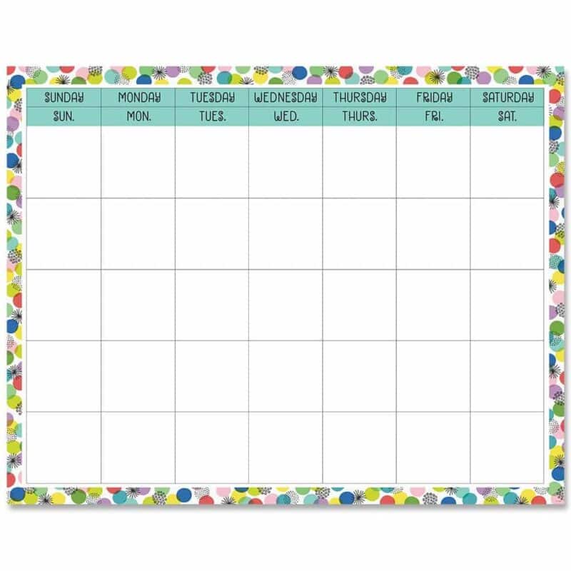 Color pop calendar chart ctp-8798