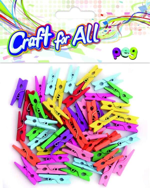 Colored wooden Peg 48pcs
