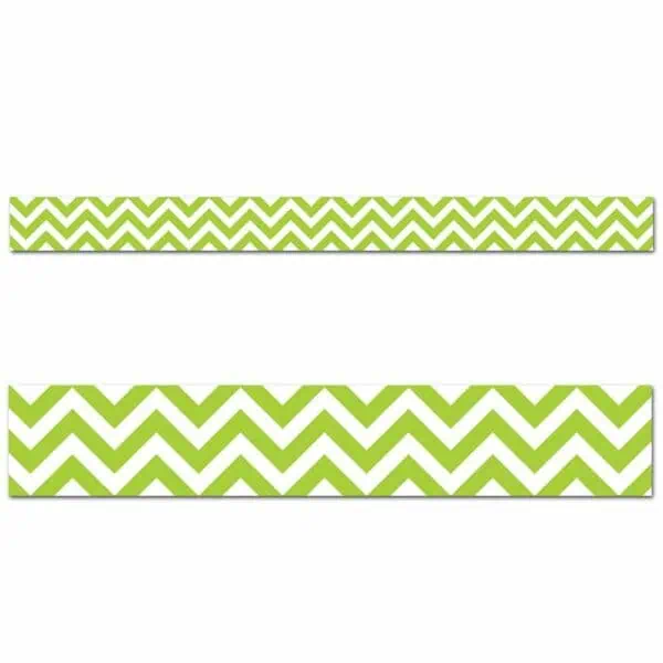 Lime Green Chevron Border CTP-0164