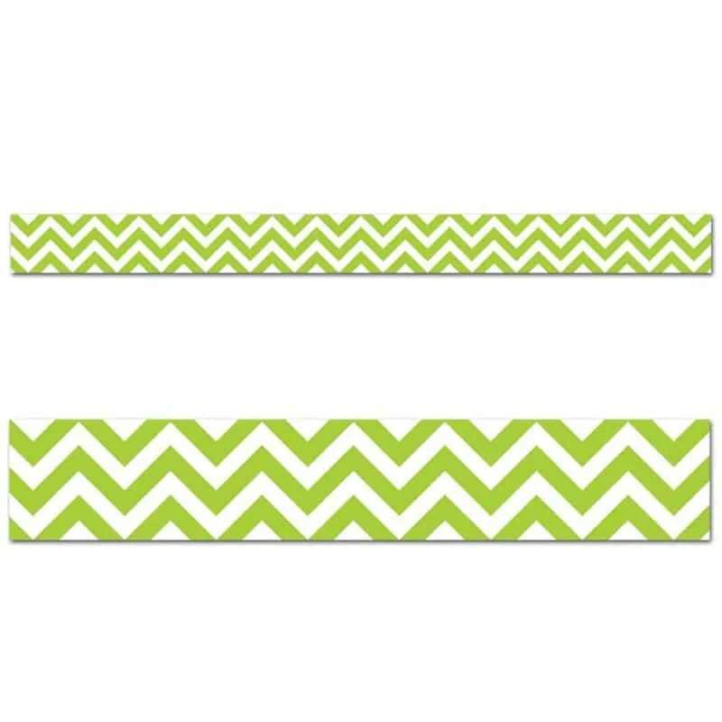 Lime Green Chevron Border CTP-0164