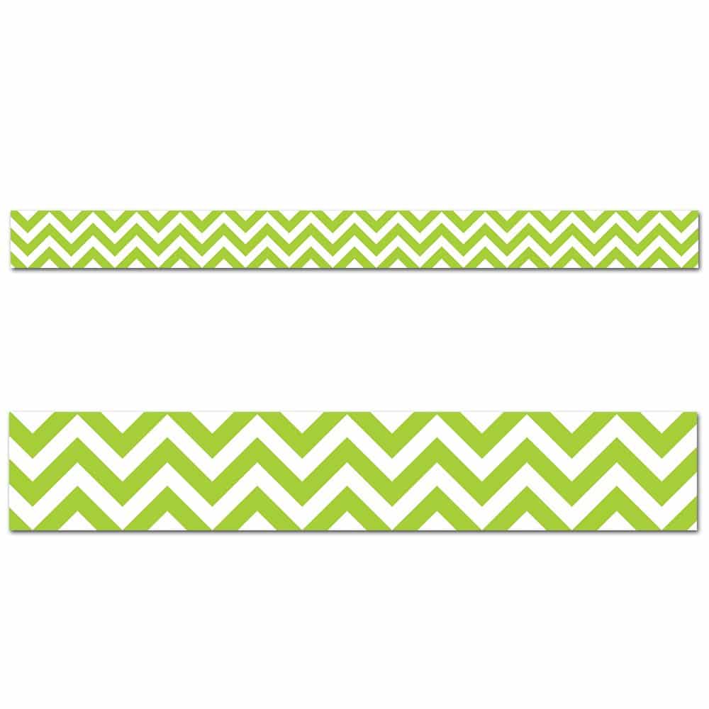 Lime green chevron border ctp-0164