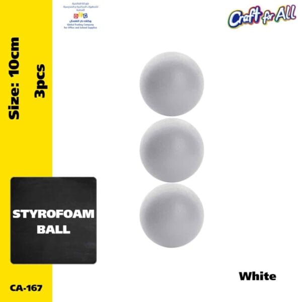 Styrofoam Ball 10cm 3 pcs