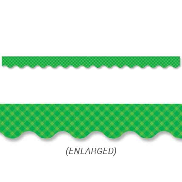 Green Gingham Border CTP-8416
