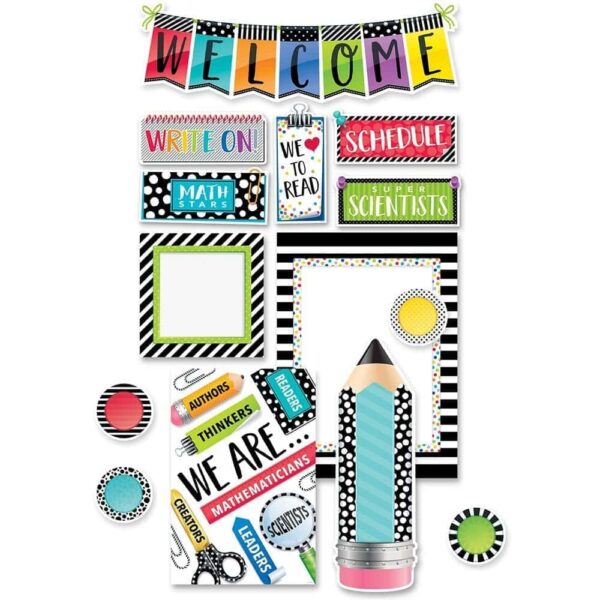 Bold & Bright Welcome Bulletin Board CTP-3996