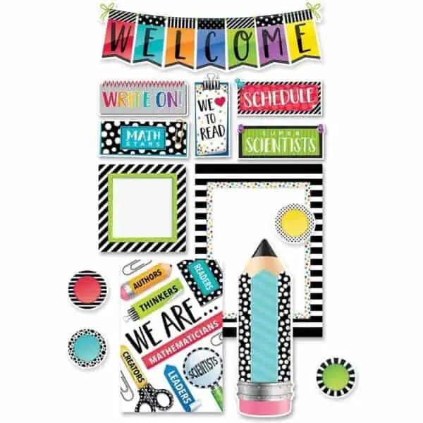 Bold & Bright Welcome Bulletin Board CTP-3996