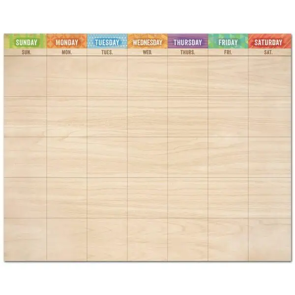 Upcycle Style Calendar Chart CTP-1482