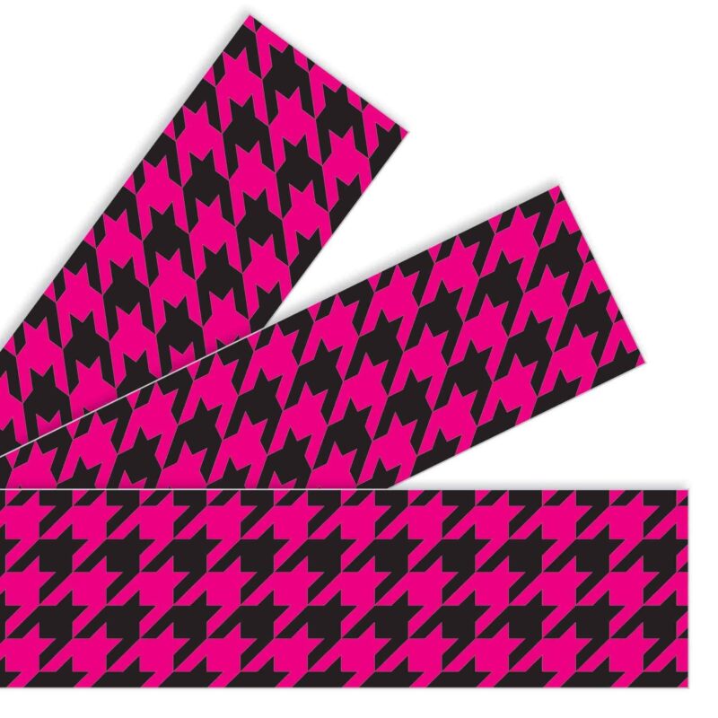 Houndstooth pink bolder borders®