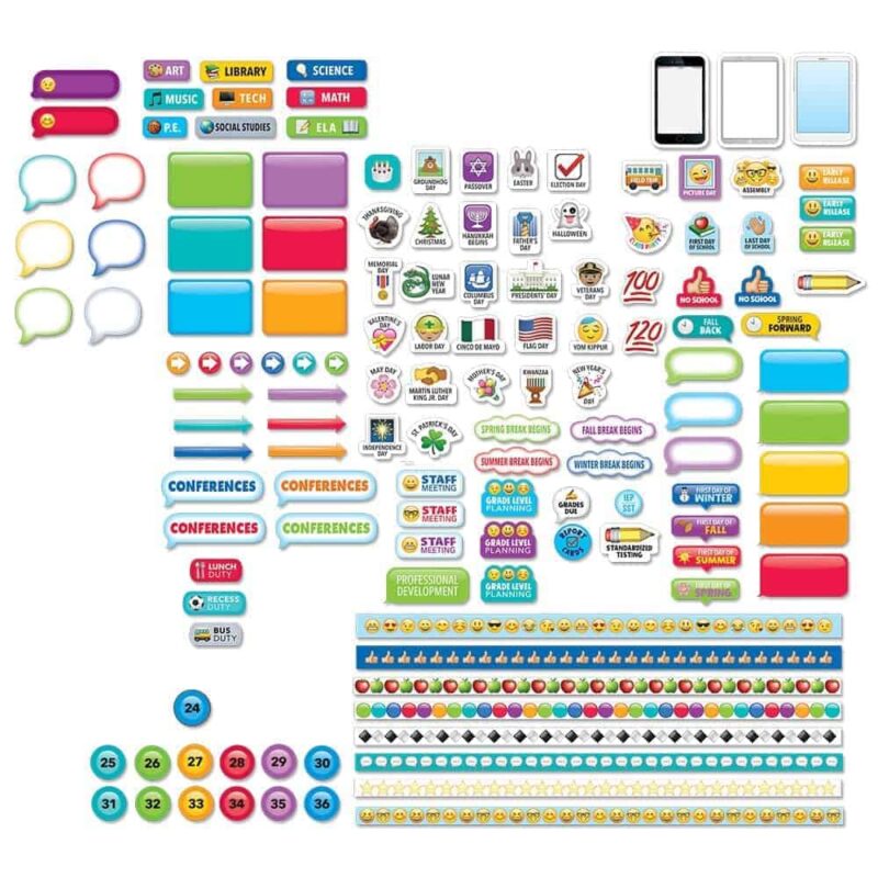 Emoji fun lesson planner stickers ctp-6297