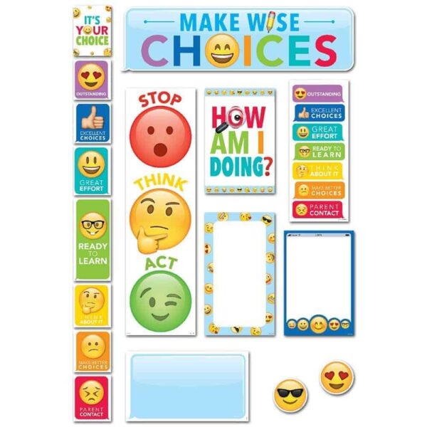 Emoji Fun Behavior Clip Chart Mini Bulletin Board CTP-0596