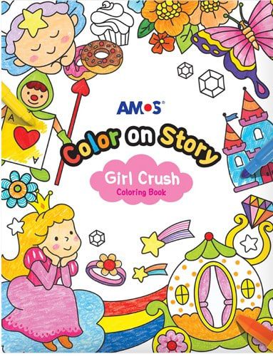 Amos color on story (coloring book) / girl crush