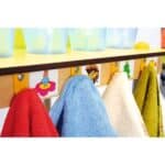Movable Table For Storing Cups And Towels