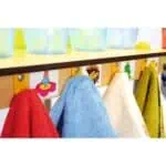 Movable Table For Storing Cups And Towels